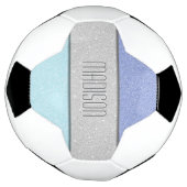 Benutzerdefinierter Name Faux Glitter Bling Fußball (Gedreht)