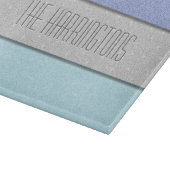 Benutzerdefinierter Name Faux Glitter Bling Schneidebrett (Ecke)