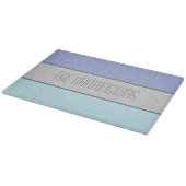 Benutzerdefinierter Name Faux Glitter Bling Schneidebrett (Ecke)