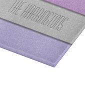 Benutzerdefinierter Name Faux Glitter Bling Schneidebrett (Ecke)