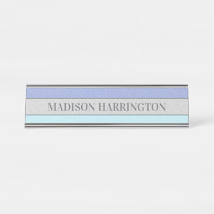 Benutzerdefinierter Name Faux Glitter Bling Schreibtischnamensplakette