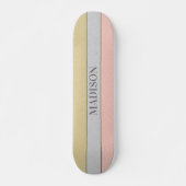 Benutzerdefinierter Name Faux Glitter Bling Skateboard (Vorne)
