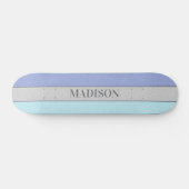 Benutzerdefinierter Name Faux Glitter Bling Skateboard (Horizontal)