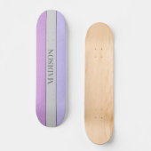 Benutzerdefinierter Name Faux Glitter Bling Skateboard (Vorderseite)