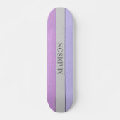 Benutzerdefinierter Name Faux Glitter Bling Skateboard (Vorne)
