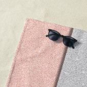 Benutzerdefinierter Name Faux Glitter Bling Strandtuch (Beispiel)