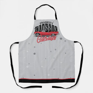 Benutzerdefinierter NAME Faux-Neon-Klassiker-Autog Schürze