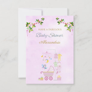 Benutzerdefinierter Name Feen-Pink-Kinderwagen Bab