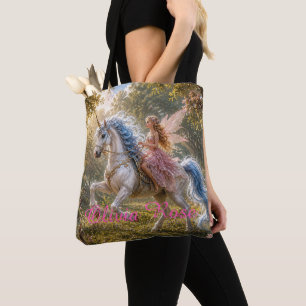 Benutzerdefinierter Name Feen-Zauberhaftes-Einhorn Tasche