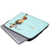 Benutzerdefinierter Name Flapper Laptopschutzhülle (Vorne Knopf)