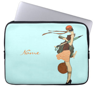 Benutzerdefinierter Name Flapper Laptopschutzhülle