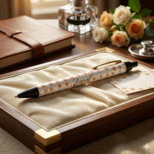 Benutzerdefinierter Name Floral Stift Elegantes Pe