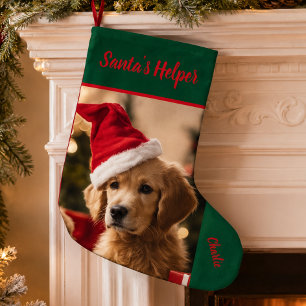 Benutzerdefinierter Name Foto Haustier Weihnachten Kleiner Weihnachtsstrumpf