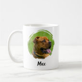 Benutzerdefinierter Name & Foto-Hinter- und Vorder Kaffeetasse (Links)