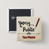 Benutzerdefinierter Name für den Notar-Tintenpatro Button (Vorne & Hinten)