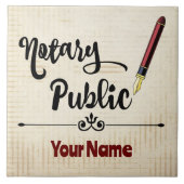 Benutzerdefinierter Name für den Notar-Tintenpatro Fliese (Vorderseite)