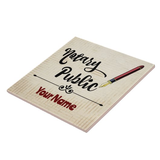 Benutzerdefinierter Name für den Notar-Tintenpatro Fliese (Seite)