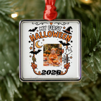 Benutzerdefinierter Name für mein erstes Halloween Ornament Aus Metall