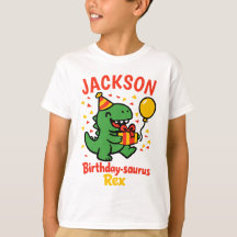 Benutzerdefinierter Name Geburtstags-Dinosaurier-P