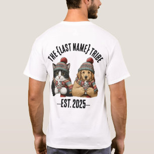 Benutzerdefinierter Name Gegründetes Jahr Katze Hu T-Shirt