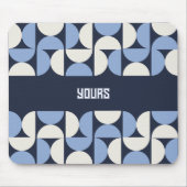 Benutzerdefinierter Name Geometrischer Bogen-Mausp Mousepad (Vorne)