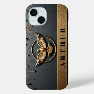 💎 Benutzerdefinierter Name Goldener Adler Flow Fl Case-Mate iPhone Hülle