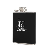 Benutzerdefinierter Name Golf-Buchstaben-Flasche Flachmann (Links)
