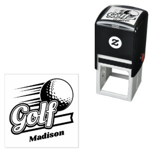 Benutzerdefinierter Name Golf Permastempel