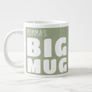 Benutzerdefinierter Name Großer Becher Blassgrün C Jumbo-Tasse
