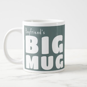Benutzerdefinierter Name Großer Becher Grau C13 Lu Jumbo-Tasse