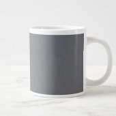 Benutzerdefinierter Name Großer Becher Grau C19 Lu Jumbo-Tasse (Rechts)