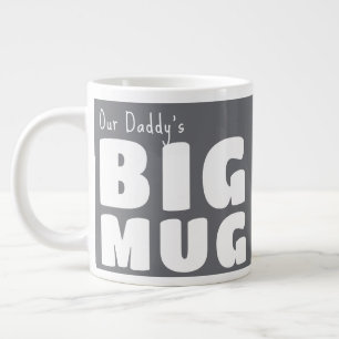 Benutzerdefinierter Name Großer Becher Grau C19 Lu Jumbo-Tasse