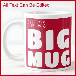 Benutzerdefinierter Name Großer Becher Rot C81 & W Jumbo-Tasse