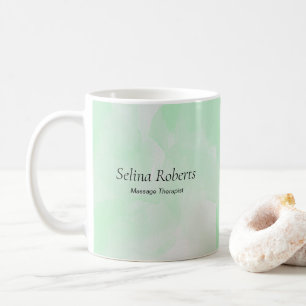 Benutzerdefinierter Name grüne Wasserfarbe Kaffeetasse