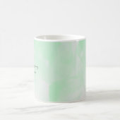 Benutzerdefinierter Name grüne Wasserfarbe Kaffeetasse (Mittel)
