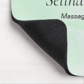Benutzerdefinierter Name grüne Wasserfarbe Mousepad (Ecke)