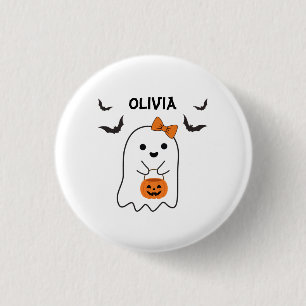 Benutzerdefinierter Name Halloween Boo Einkaufen Button