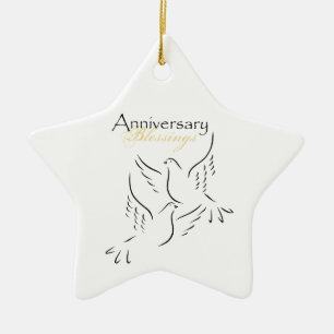 Benutzerdefinierter Name, Hochzeitsjubiläums-Segen Keramikornament