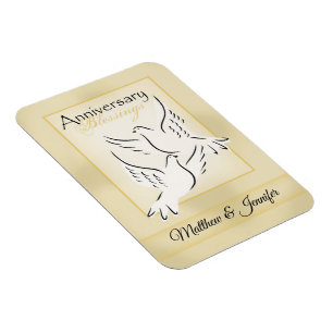Benutzerdefinierter Name, Hochzeitsjubiläums-Segen Magnet