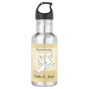 Benutzerdefinierter Name, Hochzeitsjubiläums-Segen Trinkflasche