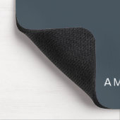 Benutzerdefinierter Name Holzkohleblau Mousepad (Ecke)