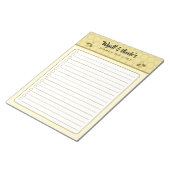 Benutzerdefinierter Name Honey Do List Notizblock (angewinkelt)