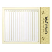 Benutzerdefinierter Name Honey Do List Notizblock (Vorderseite)