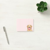 Benutzerdefinierter Name Hund mit Herz Frohen Vale Post-it Klebezettel (Büro)