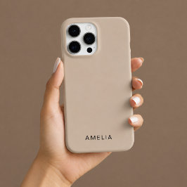 Benutzerdefinierter Name iPhone-Hülle Beige Farbe iPhone 16 Pro Hülle