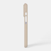Benutzerdefinierter Name iPhone-Hülle Beige Farbe iPhone Hülle (Linke Seite)