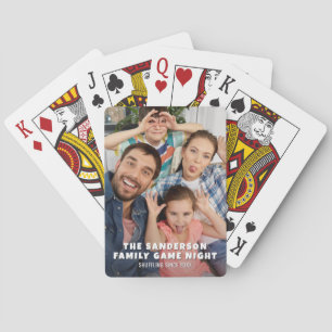 Benutzerdefinierter Name Jahr Foto Familien Spiel Spielkarten