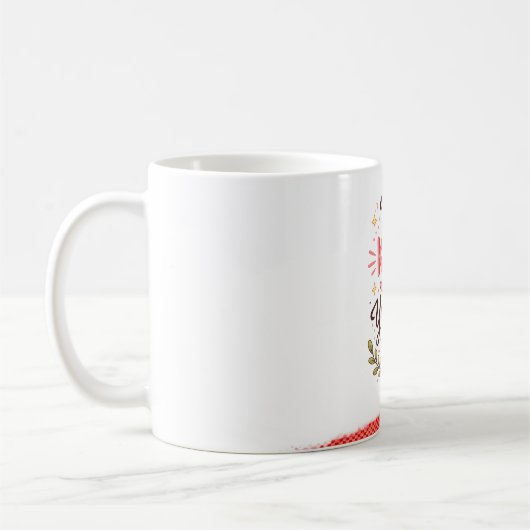 Benutzerdefinierter Name Kaffeetasse - Minimalisti (Links)