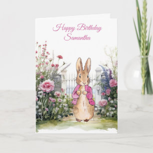Benutzerdefinierter Name klassischer Hase Karte