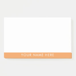 Benutzerdefinierter Name Klassisches Orange Klebez Post-it Klebezettel